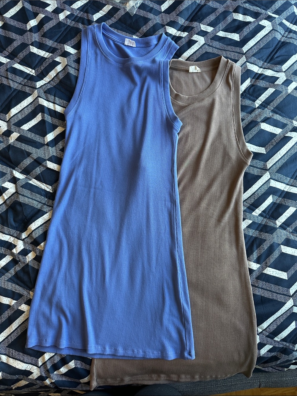 2 WILFRED FREE RIBBED BODY-CON DRESSES | XS